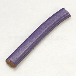 Leather Cord, Purple, 10x5~7mm
