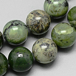 Chapelets de perles de rubis en zoïsite naturelle, ronde, 12mm, Trou: 1mm, Environ 33 pcs/chapelet, 15.7 pouce