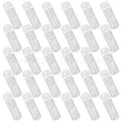 Gorgecraft 30Pcs Plastic Wardrobe Holder Accessories, Rectangle, Clear, 57x18x22mm