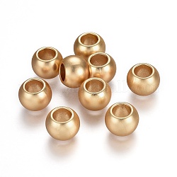 Perline in lega,  piombo & nichel & cadmio libero, rondelle, colore oro opaco, 11.5x8.5mm, Foro: 6 mm