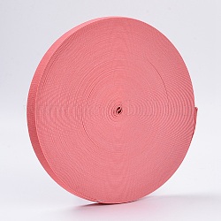 Farbiges flaches elastisches Gummiband, Gurtzeug Nähzubehör, Orangerosa, 25 mm, ca. 43.74 Yard (40m)/Rolle