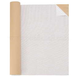 Patchs auto-adhésifs en tissu de lin, kits de réparation de canapé en tissu durable, blanc, 40 cm, 2m/rouleau