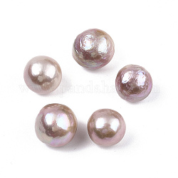 Perle di perle keshi barocche naturali, perle d'acqua dolce perla, Senza Buco, tondo, cardo, 10.5~12.5x11~12x10~11mm