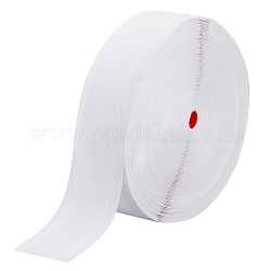 Ruban de rideau en polyester, pour la décoration de rideaux, plat, blanc, 3-1/8~3-1/4 pouce (80~82 mm)
