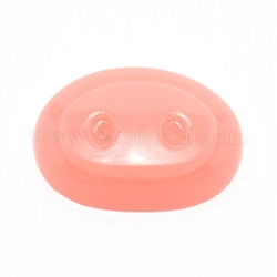 Oval Plastic Craft Pig Nose, Doll Making Supplies, Light Salmon, 18.5x25x7mm