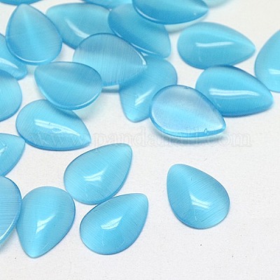 Cabochons en œil de chat&nbsp;CE-J001-8x13mm-28-1