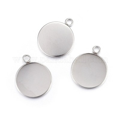 Colcolo 20 Cadres Pendentifs Croix Alliage Argent - Sertissage Cabochon Vide 42x27 Mm, DIY Bijoux & Artisanat