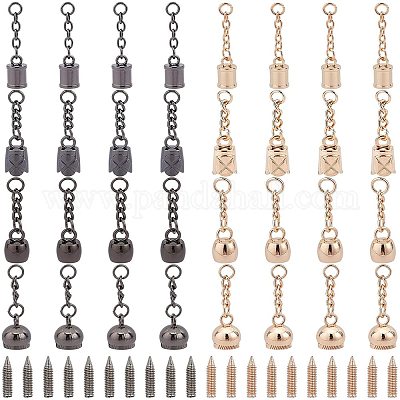  1Pcs Leather Alloy Spring Coil Tassel Keychain DIY