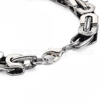 Women's Sterling Silver Byzantine Chain Bracelet (7.5)