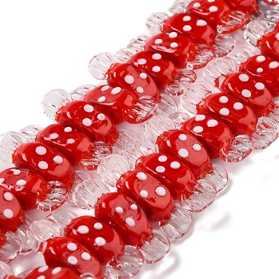 Perles vernissées manuelles&nbsp;LAMP-M010-01B-1