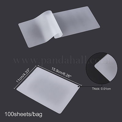 Shop NBEADS 100 Sheets Thermal Laminating Pouches for Jewelry Making ...