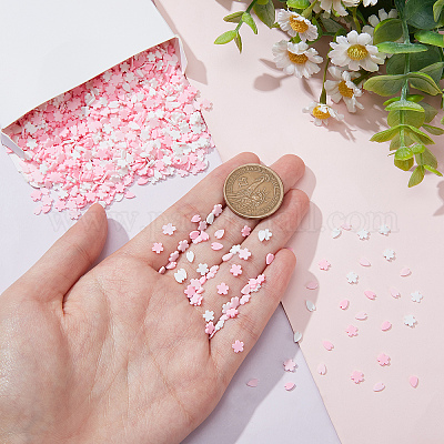 Pink Polymer Clay Sprinkles, Polymer Nail Art Sprinkles