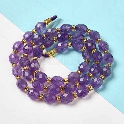 Natürlichen Amethyst Perlen Stränge&nbsp;G-H297-C09-01-1