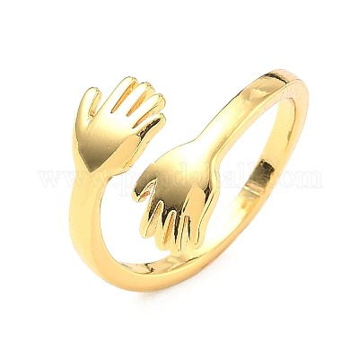Messing Manschettenringe&nbsp;RJEW-D341-03G-1