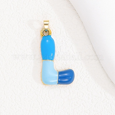 Pendentifs d'émail en alliage&nbsp;ENAM-S023-01G-L-1