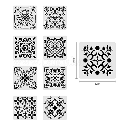 Wholesale Large Plastic Reusable Drawing Painting Stencils Templates 