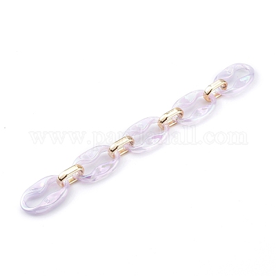Catene portacavi di collegamento in acrilico trasparente e plastica ccb&nbsp;AJEW-JB00911-02-1