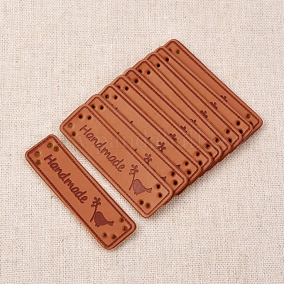 40pcs DIY Clothes Handmade Leather Tags Clothing Jeans Bag