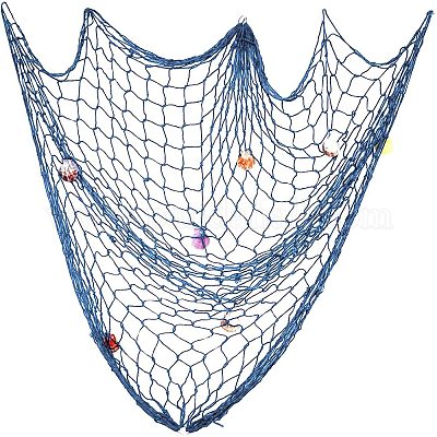 Vsiki Decorative Fish Netting, Mediterranean Fishing Net Decor