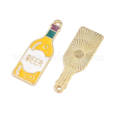 Pendentifs d'émail en alliage&nbsp;FIND-H020-01D-G-1