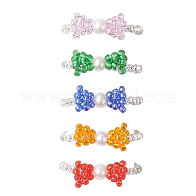 Fingerringe aus Glasperlen&nbsp;RJEW-MZ00032-1