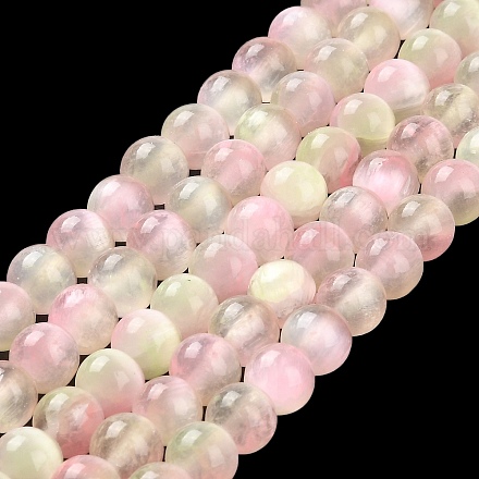 Brins de perles de sélénite naturelles G-P493-01P-1