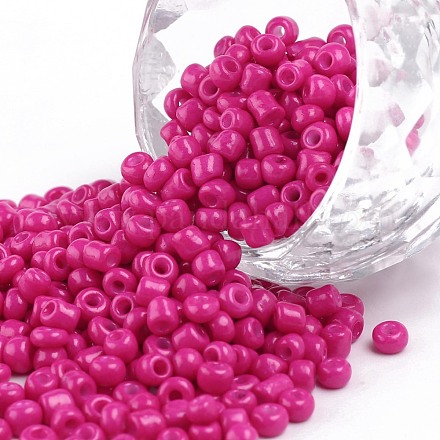 Baking Paint Glass Seed Beads SEED-US0003-3mm-K24-1