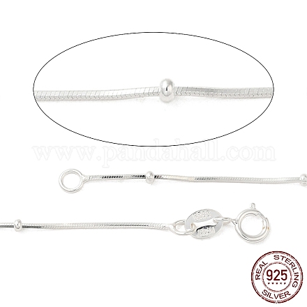 Стерлингового серебра цепи змейки ожерелья STER-K171-19P-1