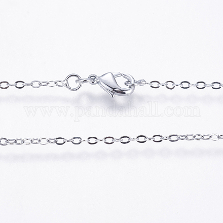 Rack Plating Brass Necklaces X-MAK-G002-09P-1