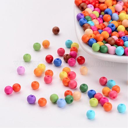 Perles de boule en acrylique massif SACR-R812-4mm-M-1