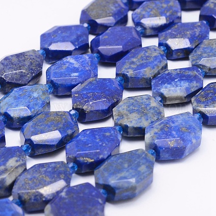 Chapelets de perles en lapis-lazuli naturel G-J373-24J-1