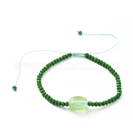 (Schmuckpartys im Fabrikverkauf) Armbänder aus geflochtenen Perlen aus Nylonfaden BJEW-JB04807-02-1