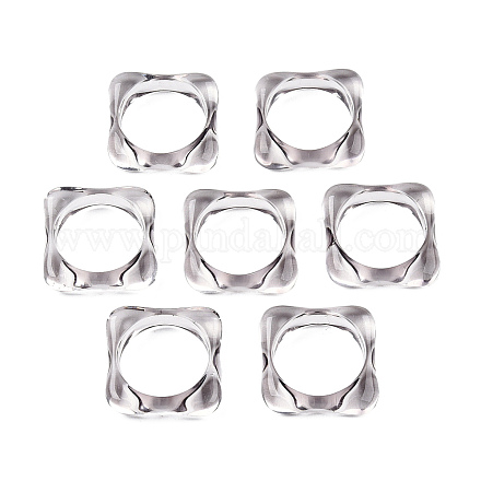 Transparent Acrylic Finger Rings RJEW-T010-03A-1