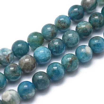 Natural Apatite Beads Strands G-I254-08B-1