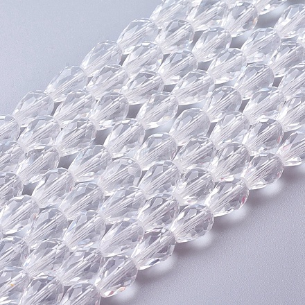 Chapelets de perles en verre X-GLAA-R024-11x8mm-12-1
