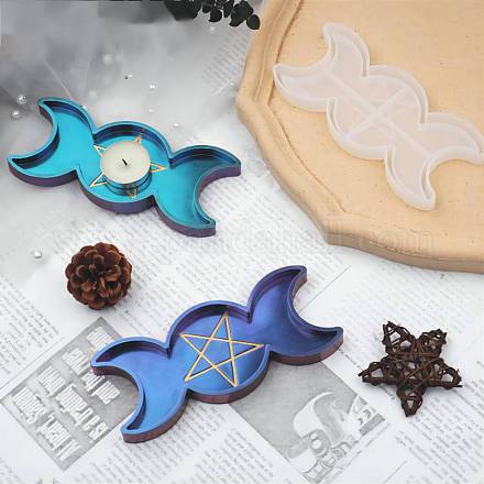 Stampi in silicone per vassoio stella luna stile divinazione DIY-F061-01-1
