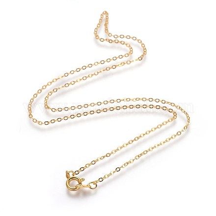 Brass Cable Chain Necklaces SW028-G-1