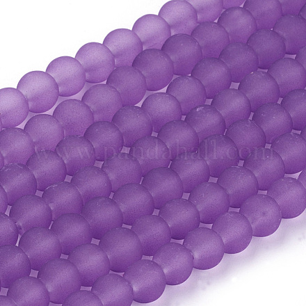 Chapelets de perles en verre transparent GLAA-S031-6mm-32-1