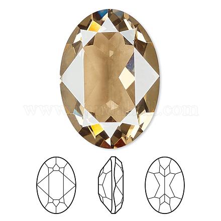 Austrian Crystal Rhinestone Cabochons 4120-8x6-001GSHA(U)-1