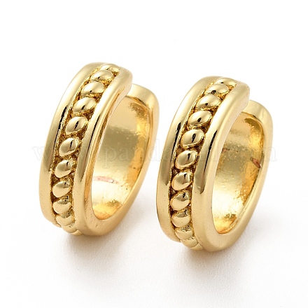 Brass Open Cuff Earrings for Women EJEW-G297-29G-1