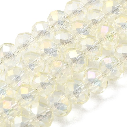 Chapelets de perles en verre électroplaqué EGLA-D020-8x5mm-70-1