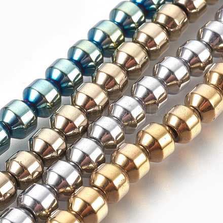 Chapelets de perles hématite électrolytique synthétique sans magnétique G-E498-12A-1