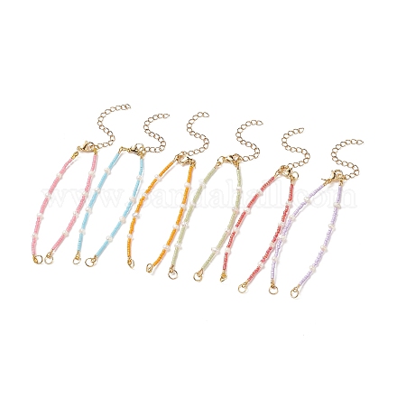 Bracelets en perles de rocaille de verre AJEW-JB01139-1