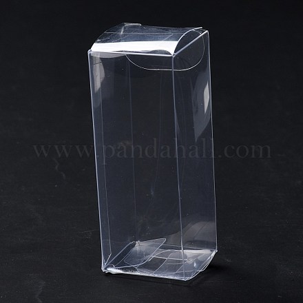 Emballage cadeau rectangle en plastique transparent pvc CON-F013-01A-1