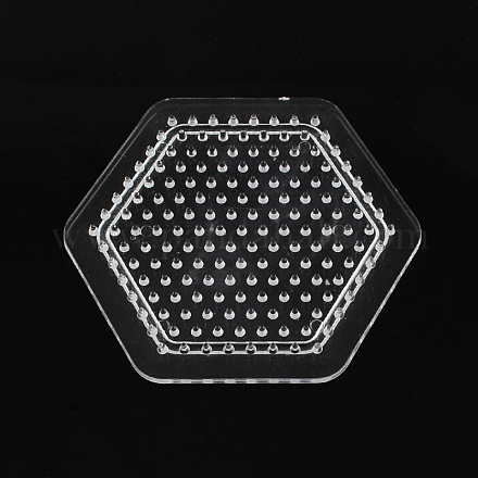 Hexagon ABC Pegboards used for 5x5mm DIY Fuse Beads X-DIY-S002-14-1