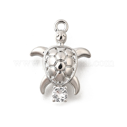 Латунные подвески из прозрачного кубического циркония KK-C096-14A-P-1