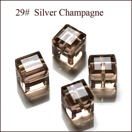 Abalorios de cristal austriaco de imitación SWAR-F074-6x6mm-29-1