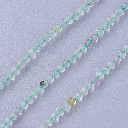 Natürlichen Fluorit Perlen Stränge G-F619-01-2mm-1