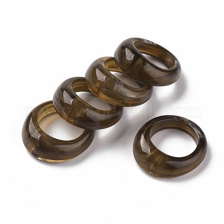 Transparent Resin Finger Rings X-RJEW-S046-002-A02-1