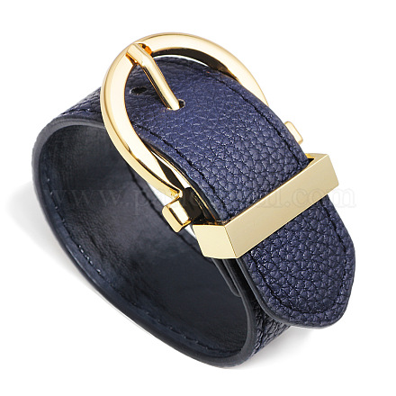 Bracelets de cordon en cuir BJEW-L616-17E-1